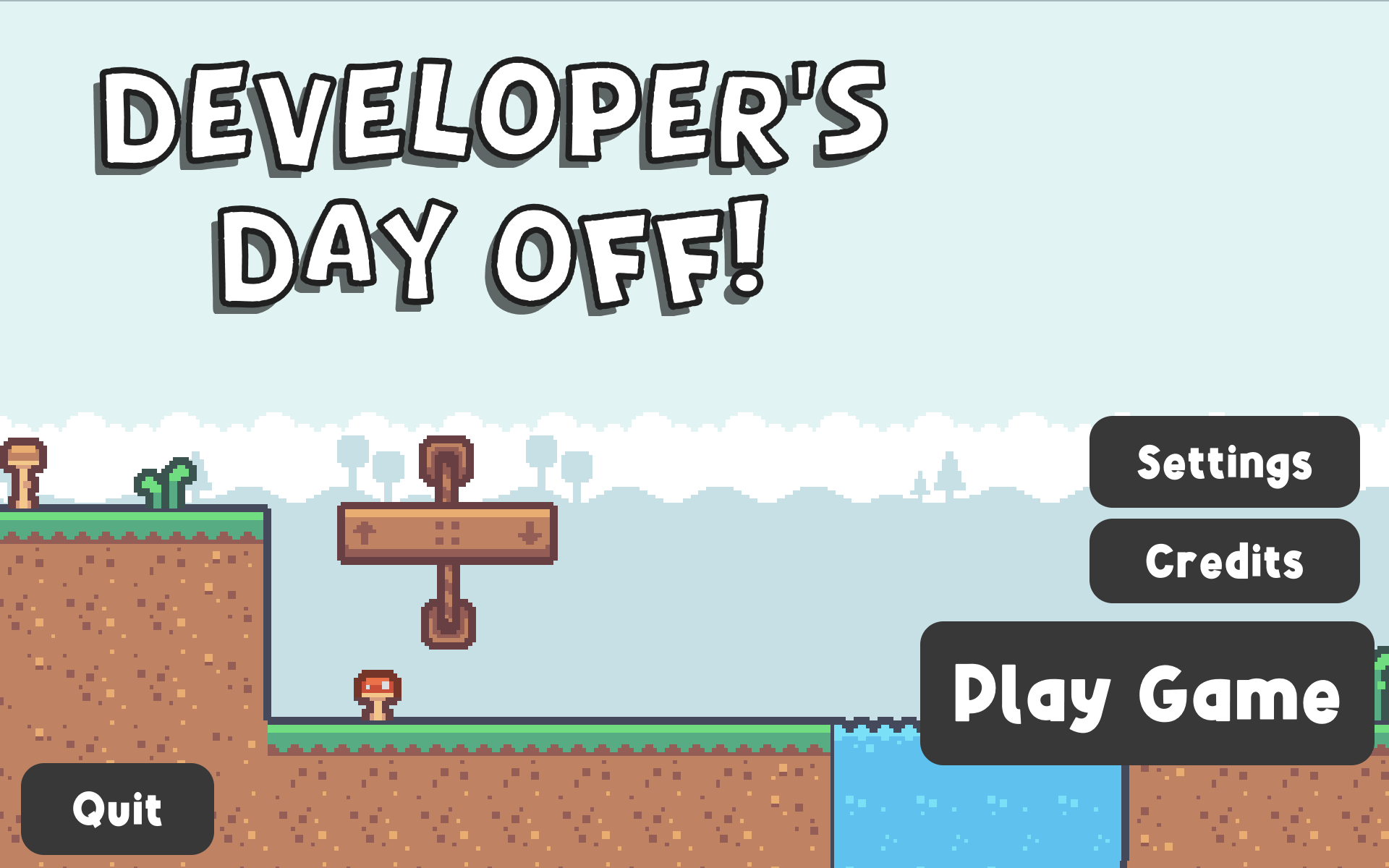 Developer's Day Off! Title Screen